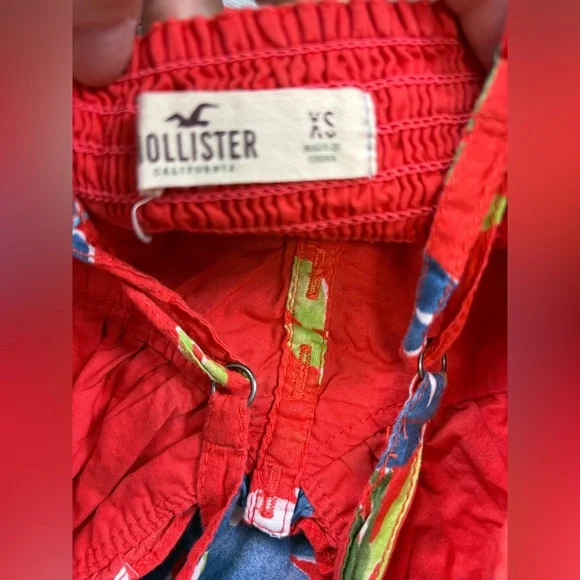 Hollister Red Floral Spaghetti Strap Sundress Size XS - Picture 6 of 9